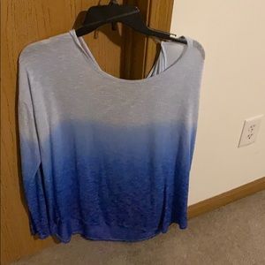 Ombré blue shirt